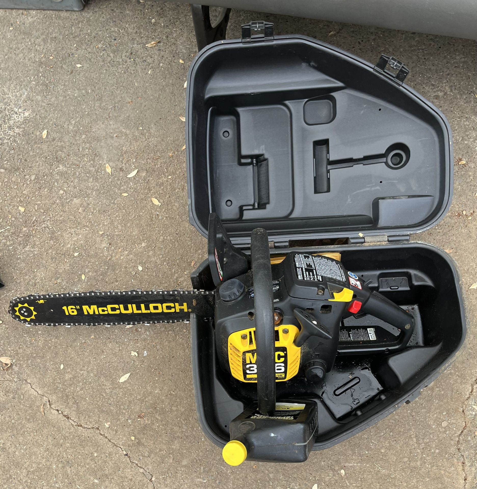 McCullough 16” Chain Saw With Case