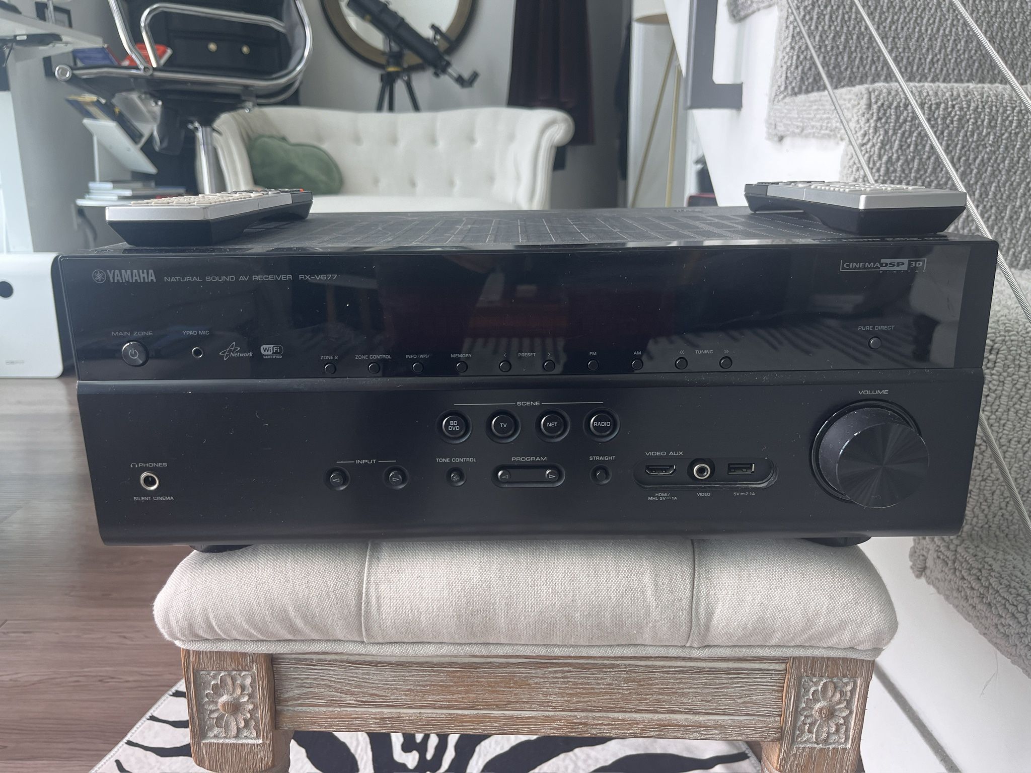 Yamaha RX-677 Home A/V Stereo Receiver 