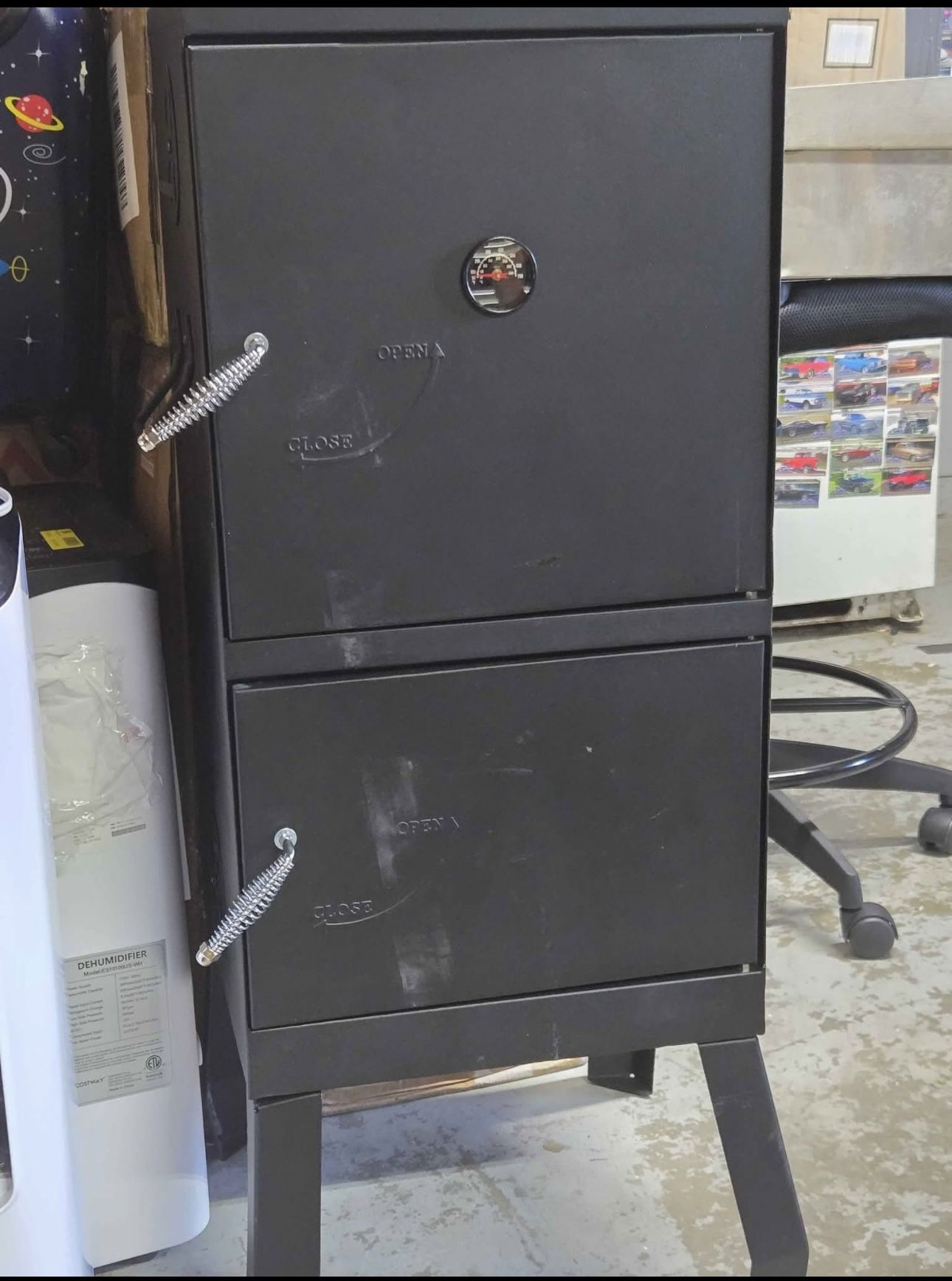 Vertical Charcoal Smoker BBQ Barbecue Grill