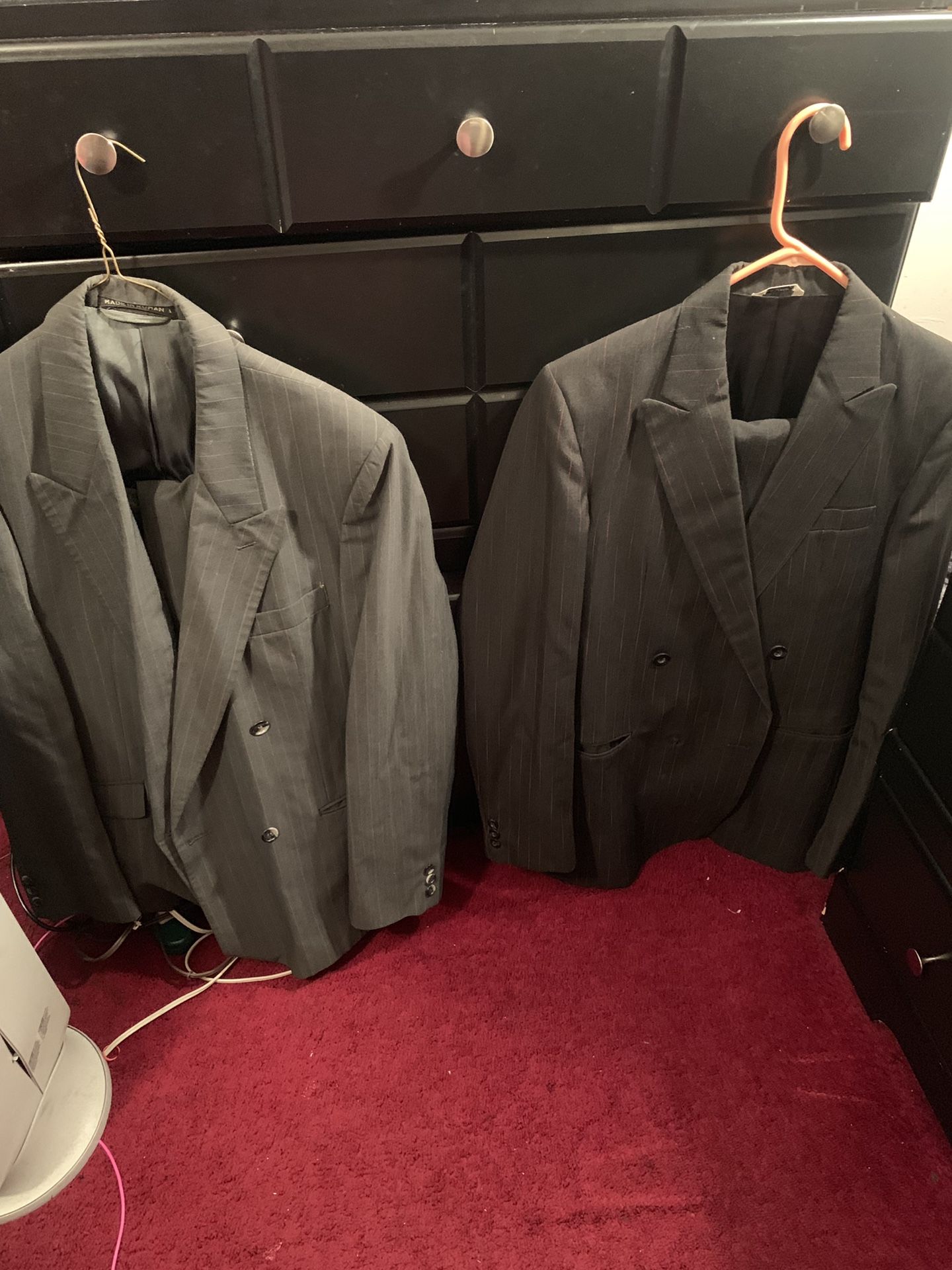 Men’s suits and raincoat