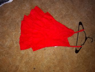 Beautiful red  lace  dress