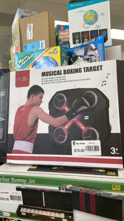 Musical Boxing Target Wall Trainer with Bluetooth & LED Lights