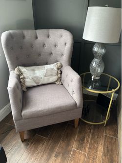 Gray Book Nook Chair