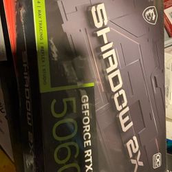 msi Gaming RTX 5060 8G Shadow 2X OC Graphics Card (8GB GDDR7,128-bit, Extreme Performance: 2535 MHz, DisplayPort x3 2.1a, HDMI 2.1b, NVIDIA Blackwell 
