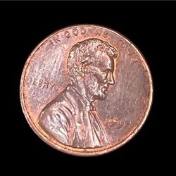 199? Lincoln Memorial Penny Missing number & 2 letters on  *Wide AM*