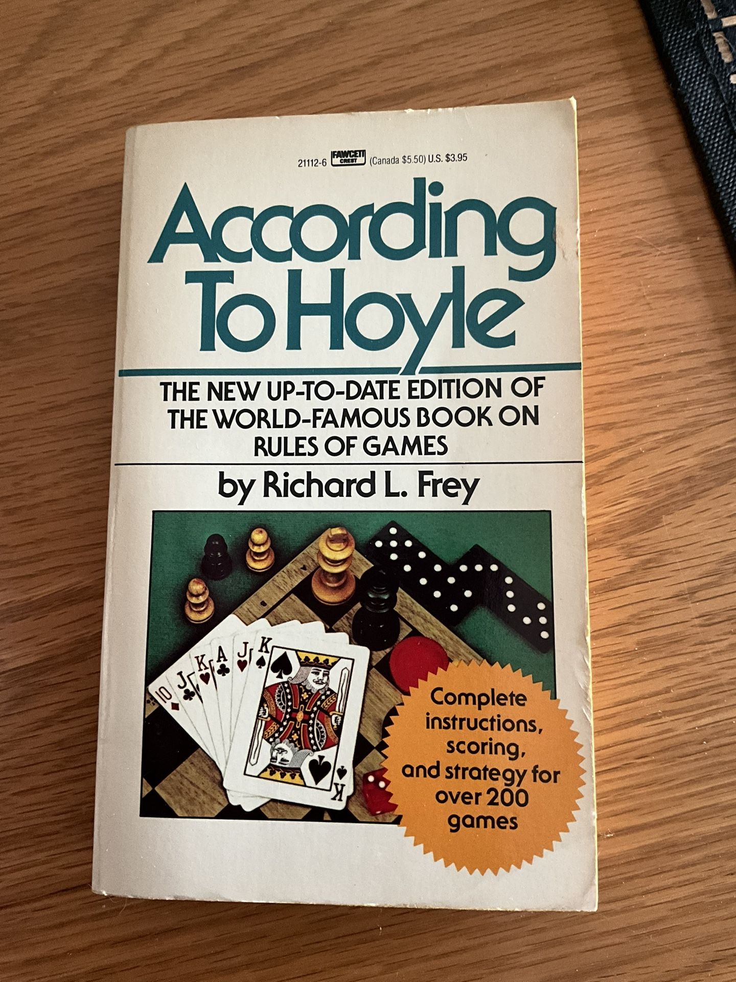 According To Hoyle - Paperback Book Instructions For Games
