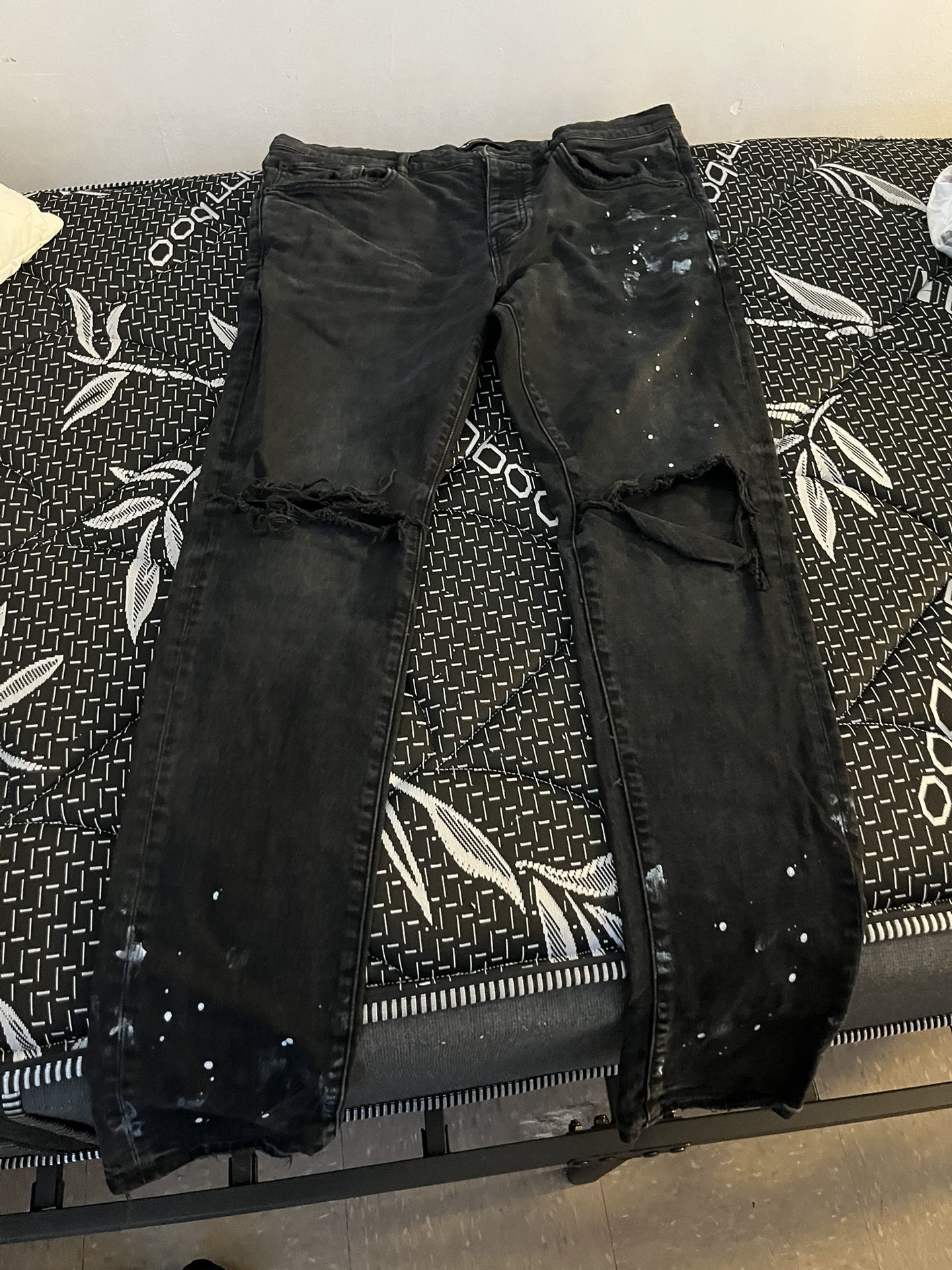 Black Purple Jeans 36