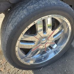 Big Chromed Rims For Pickup Truck