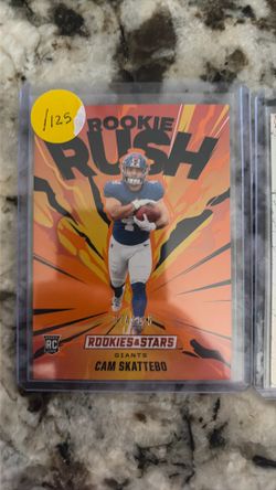Cam Skattebo  /125 and Thrillers silver rookie cards
