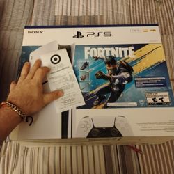 PlayStation 5 Slim Disc Fortnite Bundle Brand New In Box Comes With Receipt Unopened $400 Prices Firm