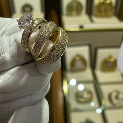 ❤️Wedding Ring Trio Set! 