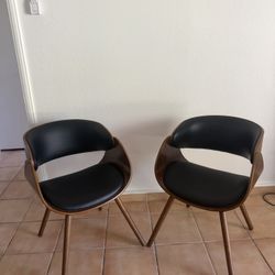 Padded Mid Century Modern Chairs