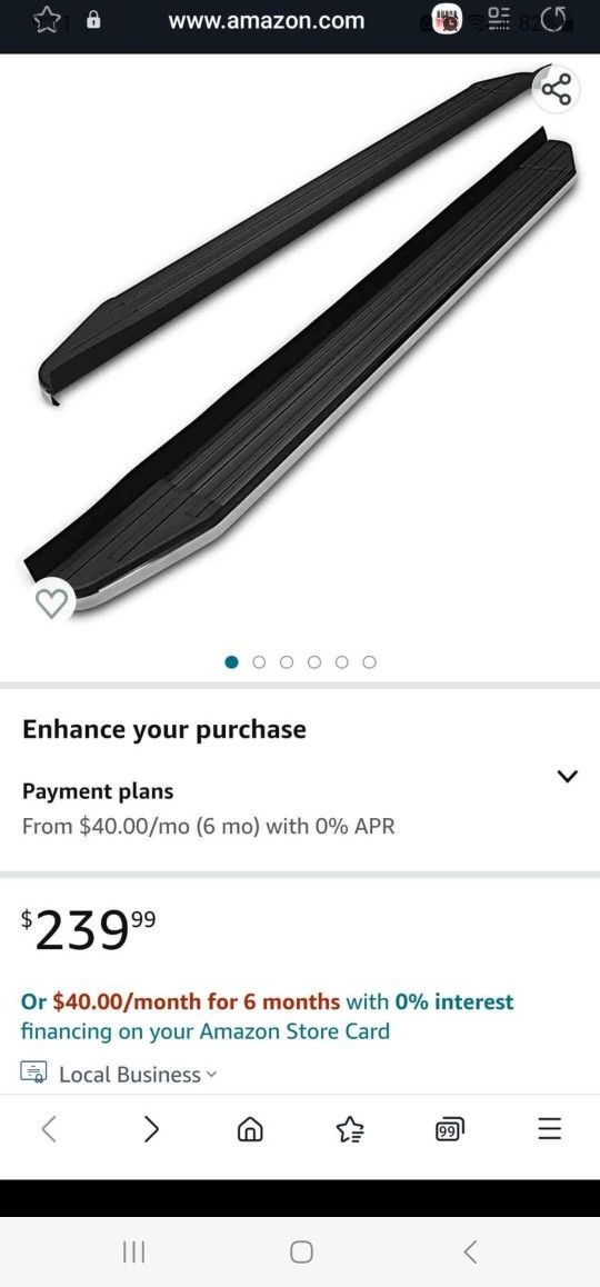Tac Running Boards Fits 2014-2018 Highlander (No Drilling Or Cutting Required) Running Boards, Black. Brand new. Still in box.