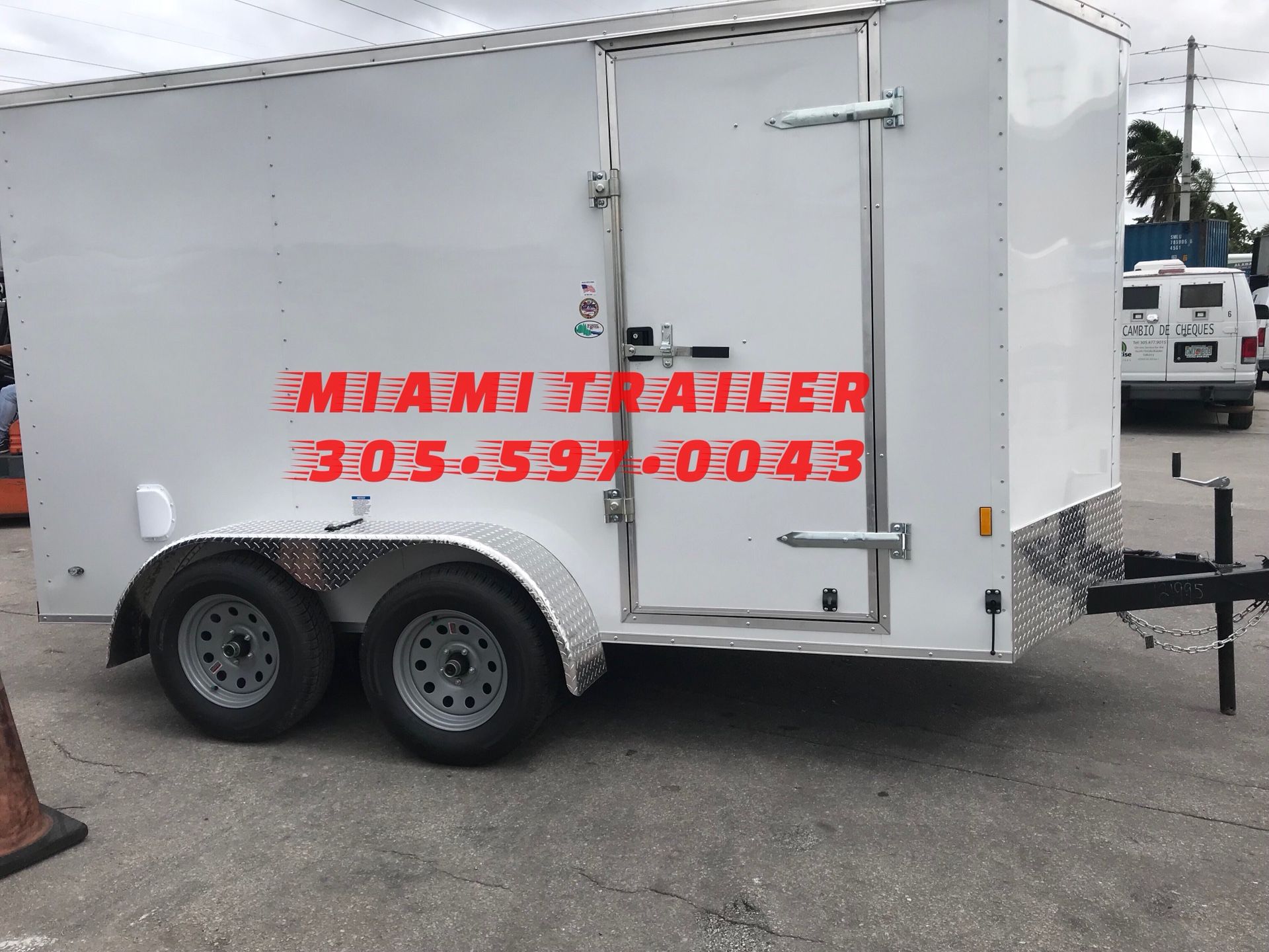 6 x 12 Tandem Axle Enclosed Trailer