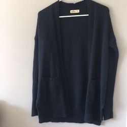 Navy sweater cardigan