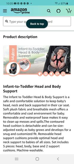 Carseat And Stroller Support Insert Thumbnail