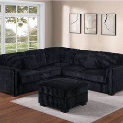 Sectional Sofa With Ottoman 