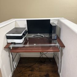 Computer Desk With Printer - $0