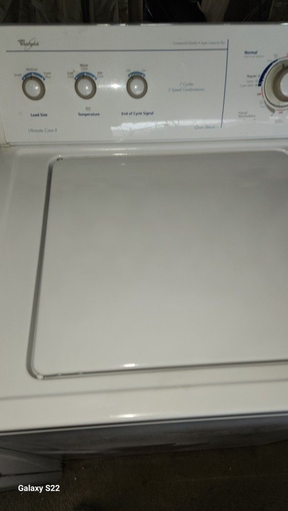 Whirlpool Washer Super Capacity And Heavy Duty