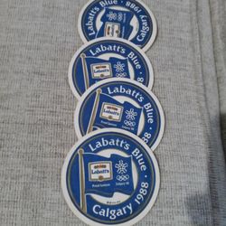 1988 Calgary Olympics Collector Bar Coasters