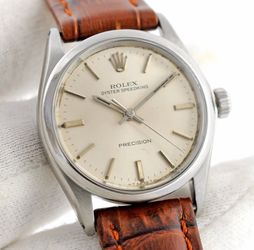 VINTAGE ROLEX OYSTER SPEEDKING 6430 PRECISION MANUAL WIND JUNIOR WATCH ST STEEL