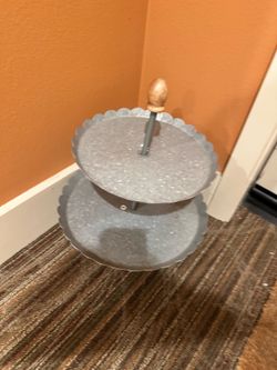 Two Tier Tray Stand
