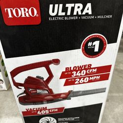 Toro Ultra Blower / Vacuum / Mulcher. NEW