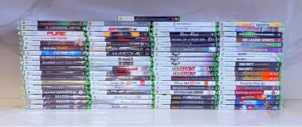 73 Xbox 360 Games (Protective Sleeved Cases)