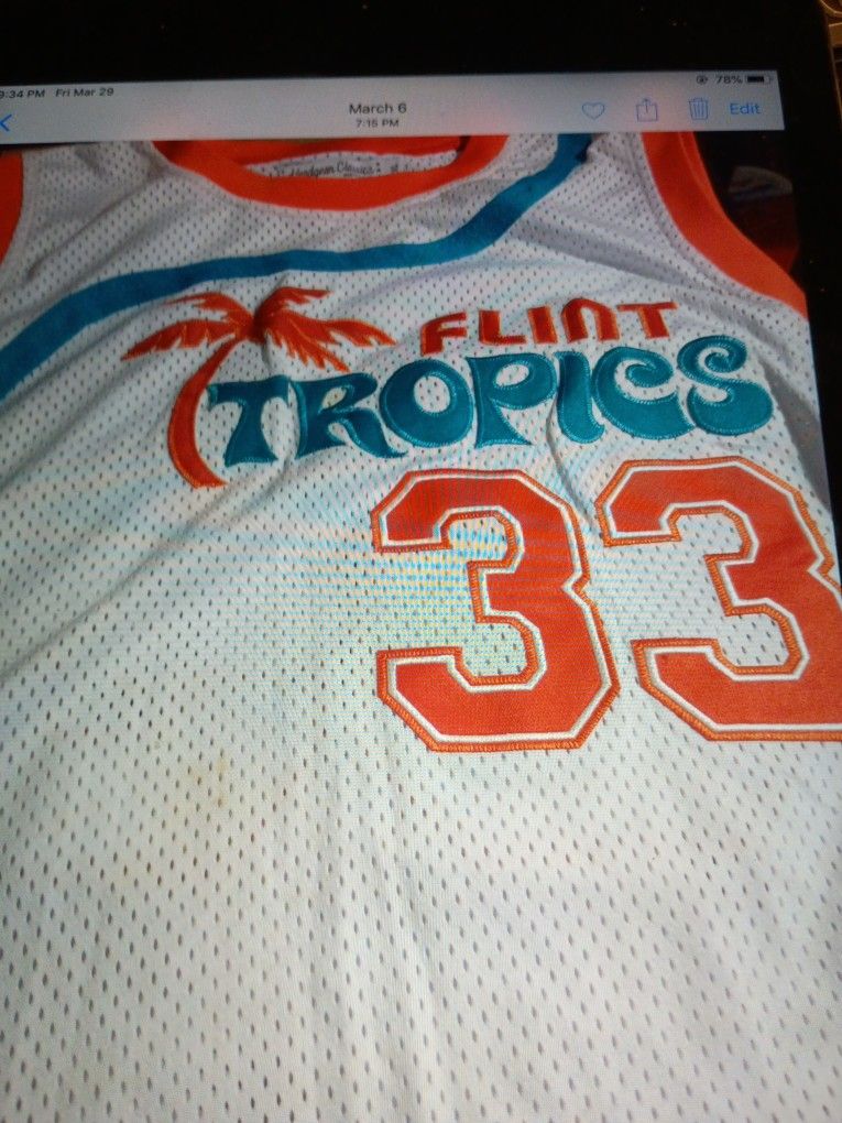 HEADGEAR CLASSIC H G C " JACKIE MOON" SEMI PRO 2008 FLINT TROPICS #33 JERSEY SIZE XL