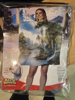 Costume- adult Bob Ross painting