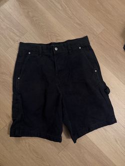 Men’s RSQ  loose black denim shorts