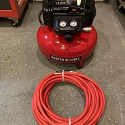 Air Compressor Porter Cable With New Hose