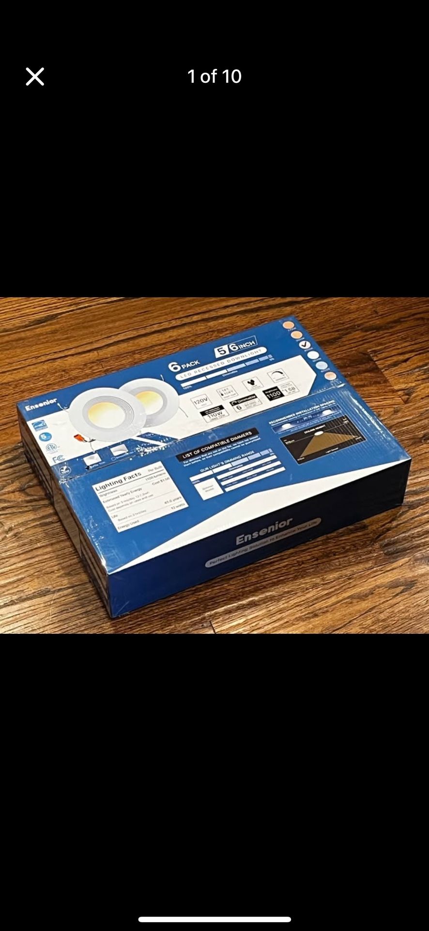Ensenior 5/6” LED Recessed Downlights – 6 Pack – Brand New!