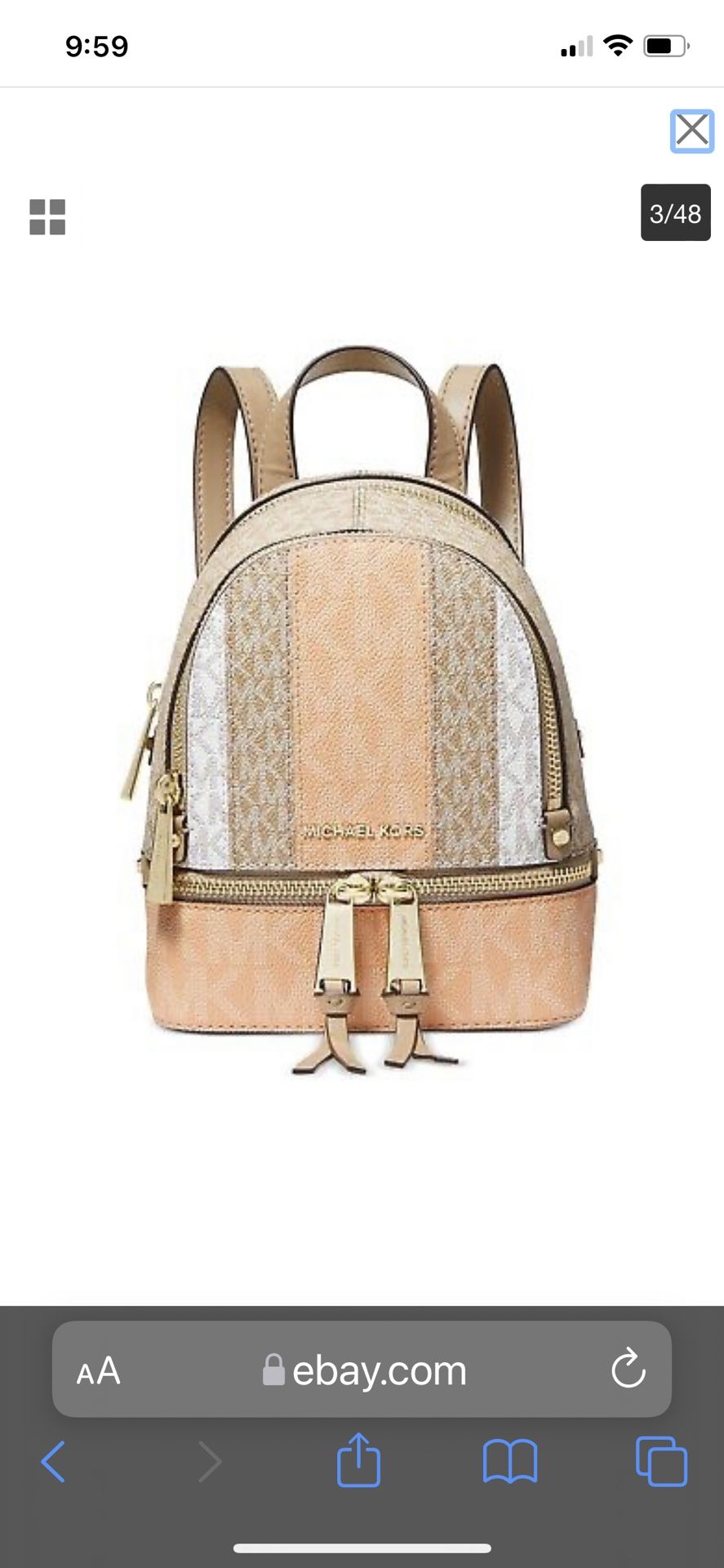 Michael Kors Mini Rhea Backpack