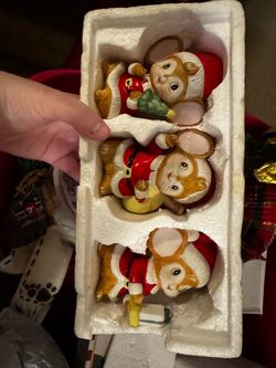 Three Christmas mice