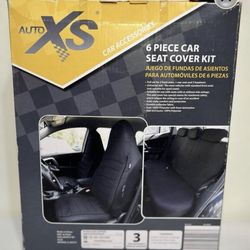 Auto XS 6-Piece Universal Car Seat Cover Kit