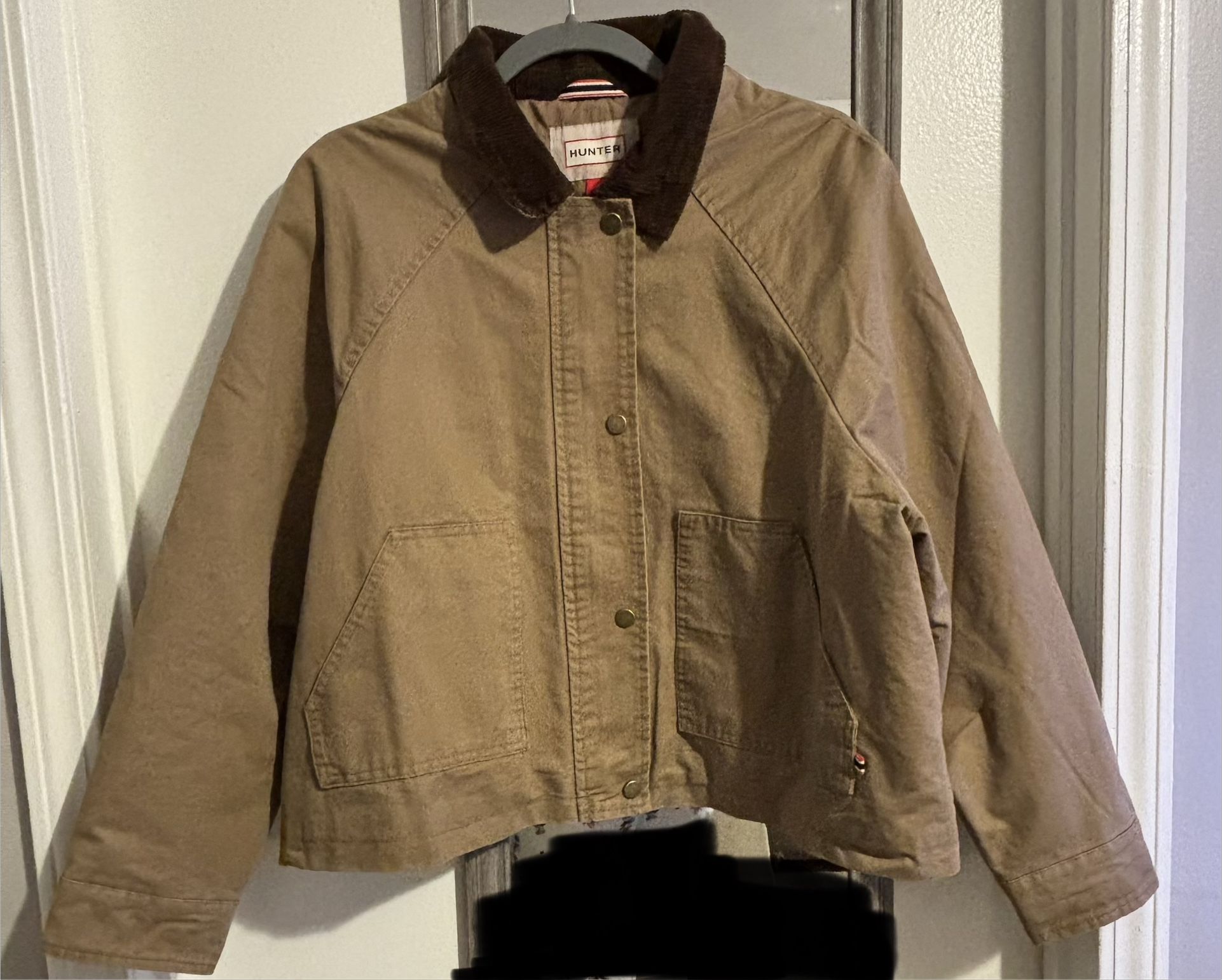 Hunter Tan Jacket With Dark Brown Collar