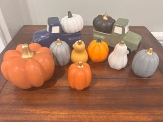 Halloween pumpkin decor lot