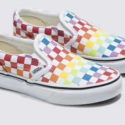 Vans Kids Slip-On Checkerboard Shoes