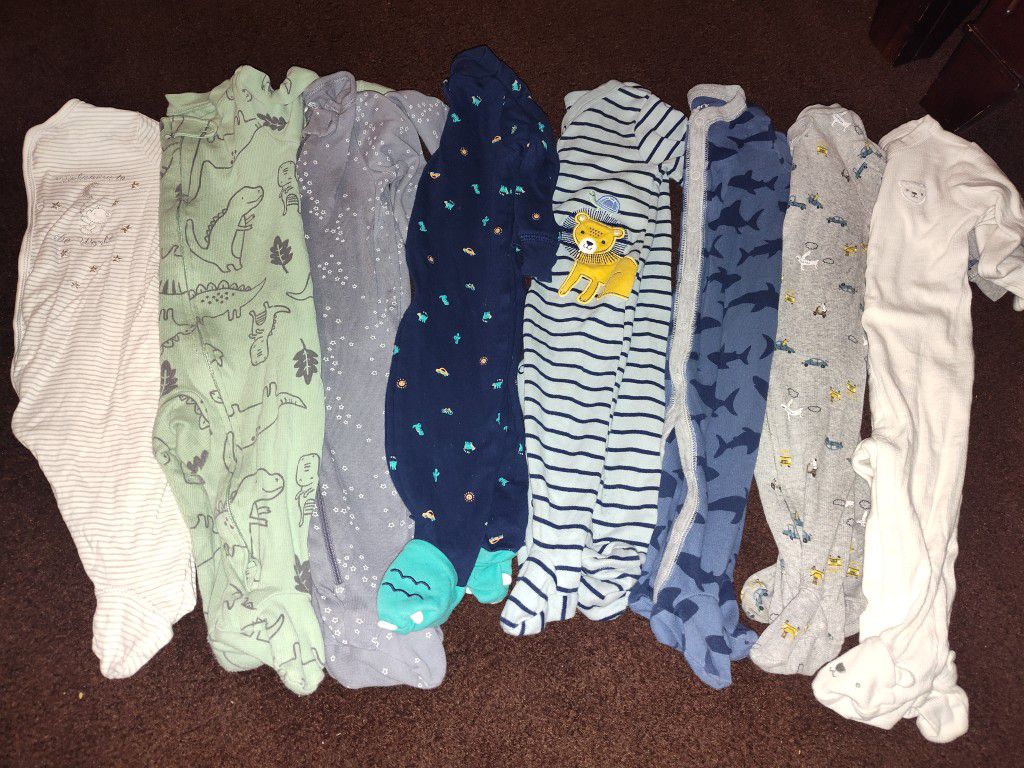 Baby Boy Pajamas Size 6 Months 8pcs Pijamas Para Nino 6 meses memelucos