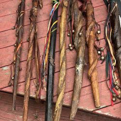Ancient African Healing Staffs (Early 1900s)