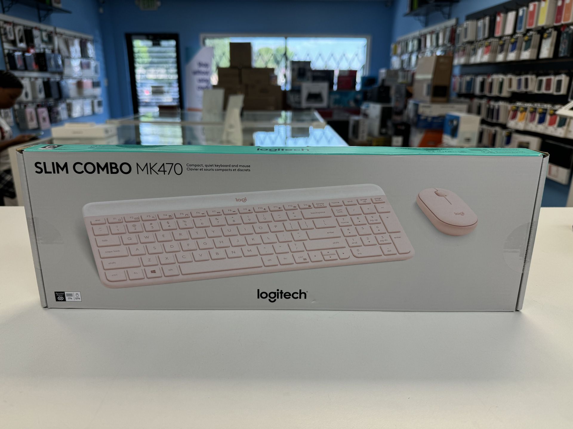 Logitech MK470 Slim Wireless Keyboard and Mouse Combo Rose New Sealed 