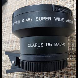 Xenvo Pro 0.45x Wide Angle And 15x Macro Lens Kit for iPhone and Android