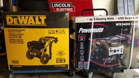 3600 PSI HONDA PRESSURE WASHER AND 3400 WATTS COLEMAN GENERATOR BRAND NEW NEVER USED