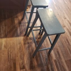 Blue Bar Stools 