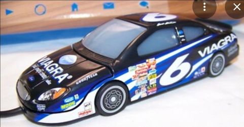 Blue toy car