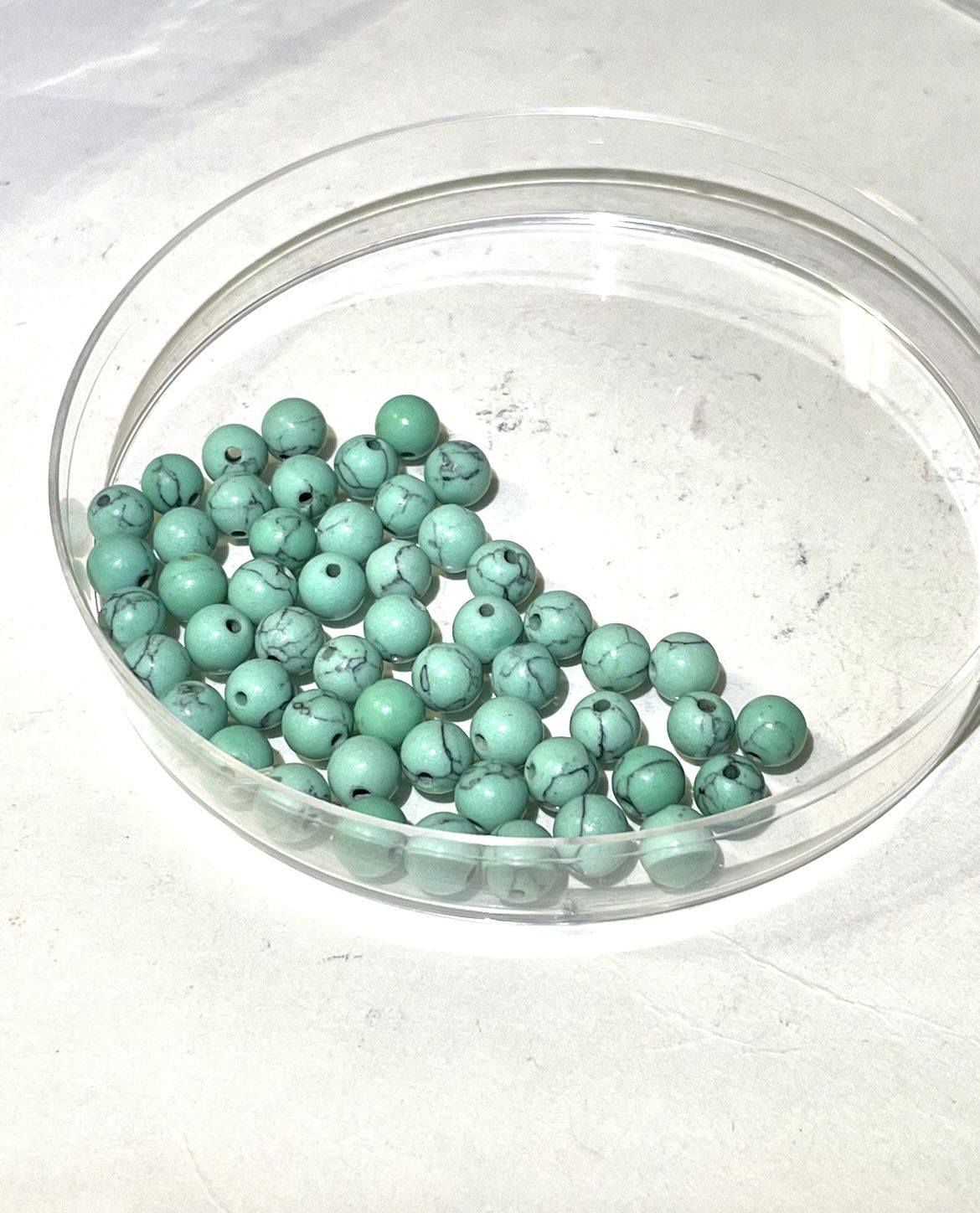 Lot Of 6mm Turquoise Beads 