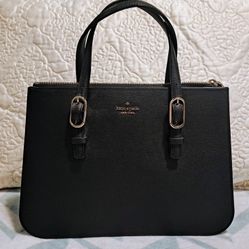Kate Spade Black Leather Tote Bag