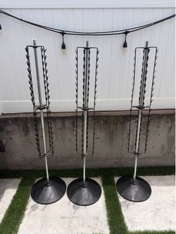 Retail Rotating Metal Display Racks x3