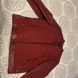 Leather Jacket Red